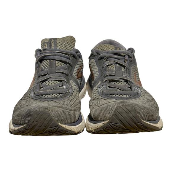 Brooks Adrenaline GTS 20 Gray Copper Mens Size 9.5 Stability Running Shoes - Picture 2 of 8